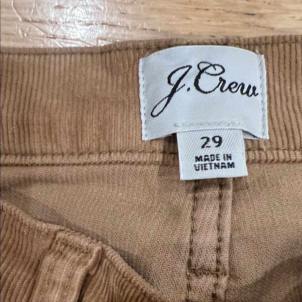 J. Crew Light Brown Corduroy Pants